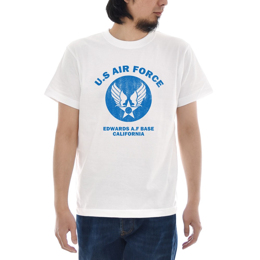 US エアフォース Tシャツ U.S AIR FORCE BASE カスレ ジャスト