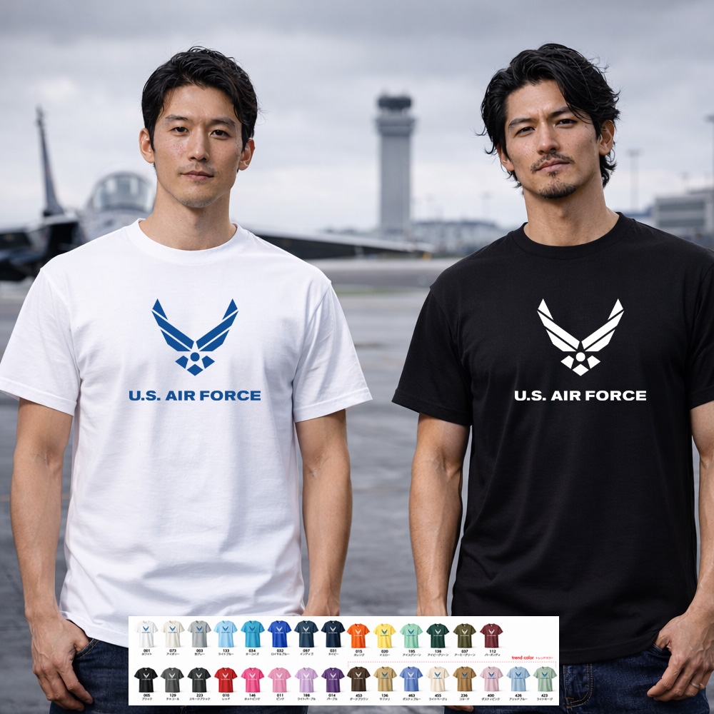 【希少】40s U.S. Air Forces Tシャツ ミリタリー U.S AIR FORCE カレントマーク Tシャツ ジャスト 半袖Tシャツ メンズ