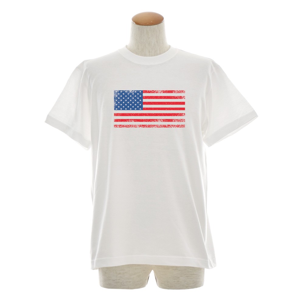星条旗 Tシャツ ジャスト アメリカン フラッグ 半袖Tシャツ メンズ 