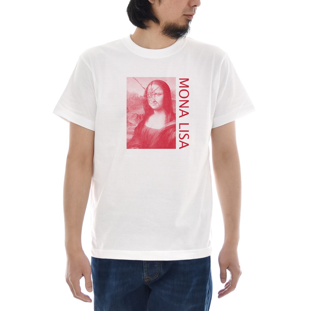 ジャスト Tシャツ MONA LISA 半袖Tシャツ メンズ レディース 大きい