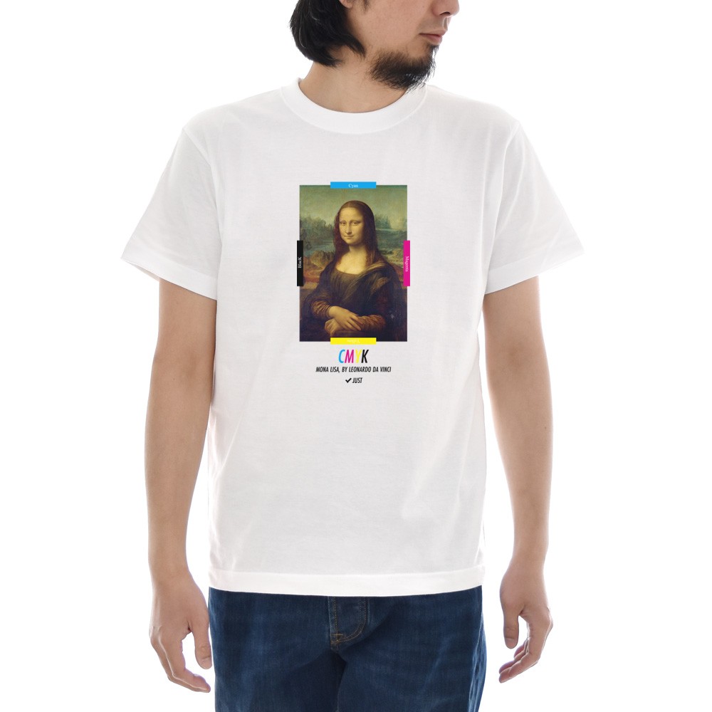 モナリザTシャツ ジャスト MONA LISA CMYK 半袖Tシャツ メンズ レディース おしゃれ 大きいサイズ モナ・リザ ダヴィンチ 白 S M  L XL XXL XXXL 3L 4L ブランド : jst-190521-1 : StayBlue - 通販 - Yahoo!ショッピング