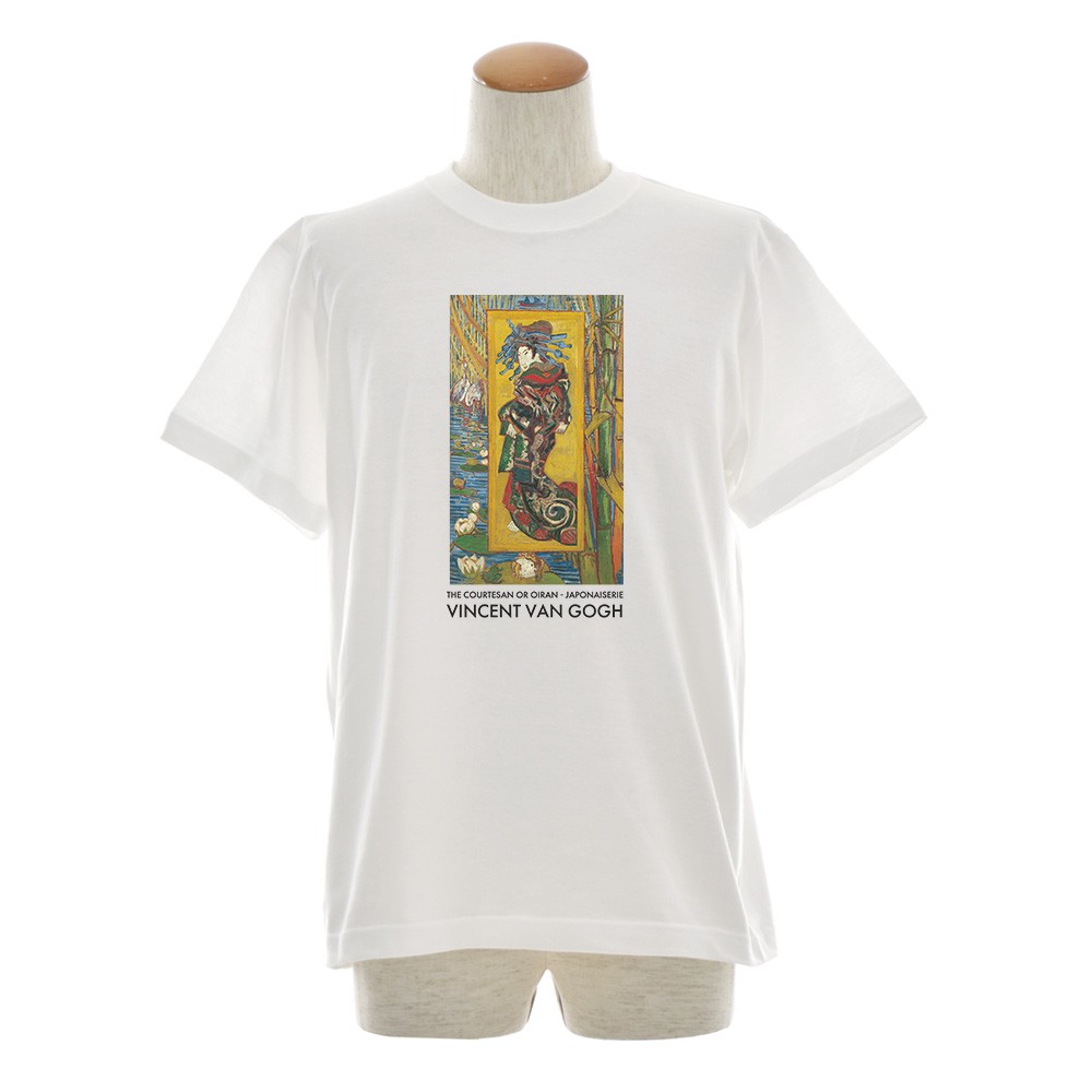 ゴッホ Tシャツ 高級売春婦 英泉 花魁 おいらん 浮世絵 半袖Tシャツ