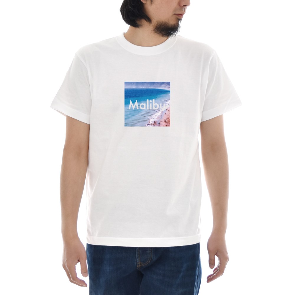 フォトTシャツ Tシャツ マリブ ジャスト 半袖Tシャツ バック