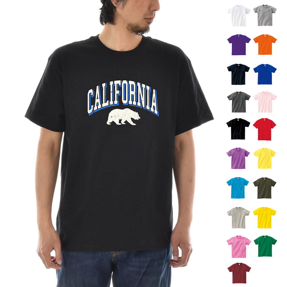 カレッジロゴ Tシャツ カリフォルニア ベアー グリズリー 熊半袖T