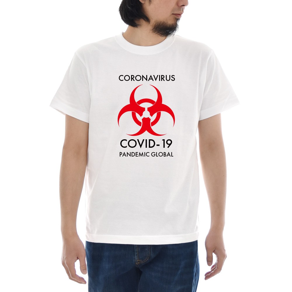 パロディ Tシャツ コロナ COVID-19 半袖 ティーシャツ メンズ