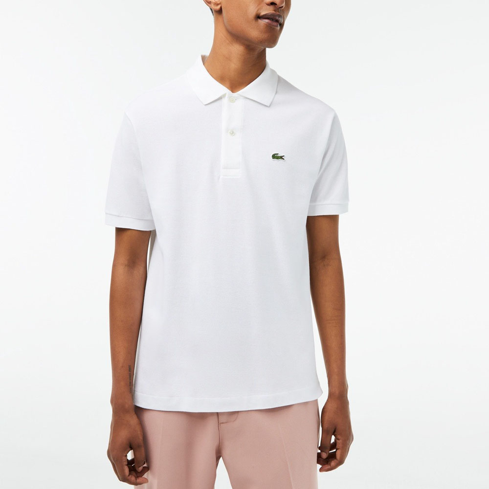 ラコステ Lacoste ポロシャツ POLO SHIRTS L1212LJ-99 メンズ 男性 4 5 日本製 Made in JAPAN 白 黒  紺 シルバー 定番 クールビズ ビジカジ