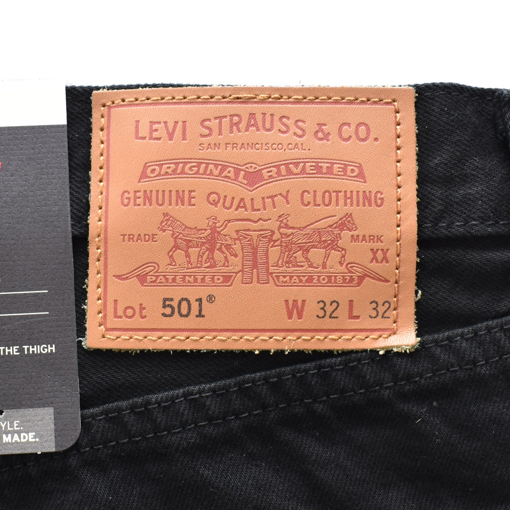リーバイス LEVI'S ジーンズ 501 オリジナルジーンズ ブラックデニム 005010165 メンズ レディース 00501-0165 ジーパン デニム デニムパンツ ブラックジーンズ｜raiders｜20