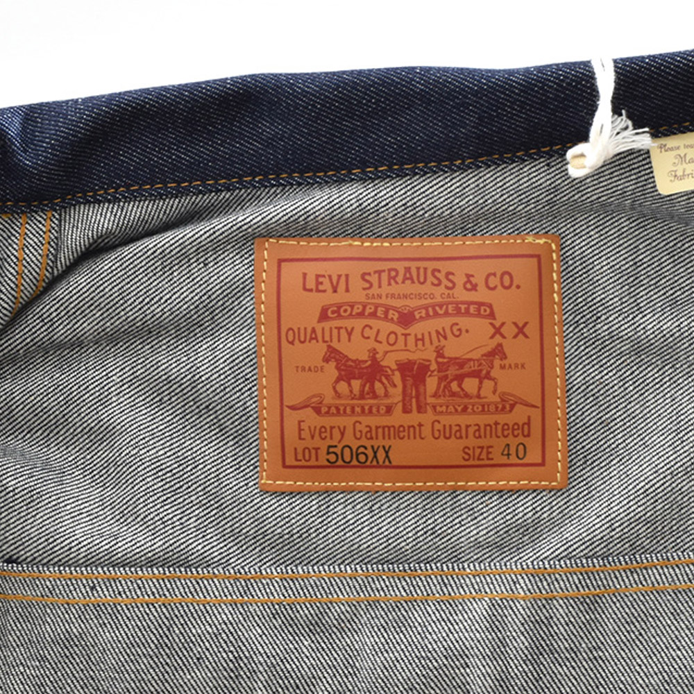 日本製 オーガニックコットン リーバイス ビンテージ クロージング LEVI'S VINTAGECLOTHING 506XX 1936モデル TYPE1 1st Gジャン ジージャン 復刻 705060028｜raiders｜22