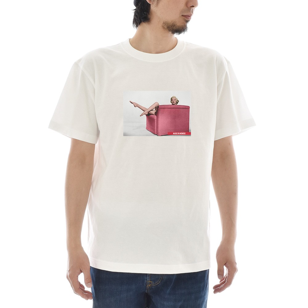 半袖 アートTシャツ】マリリン・モンロー Tシャツ フォト 写真 Red 