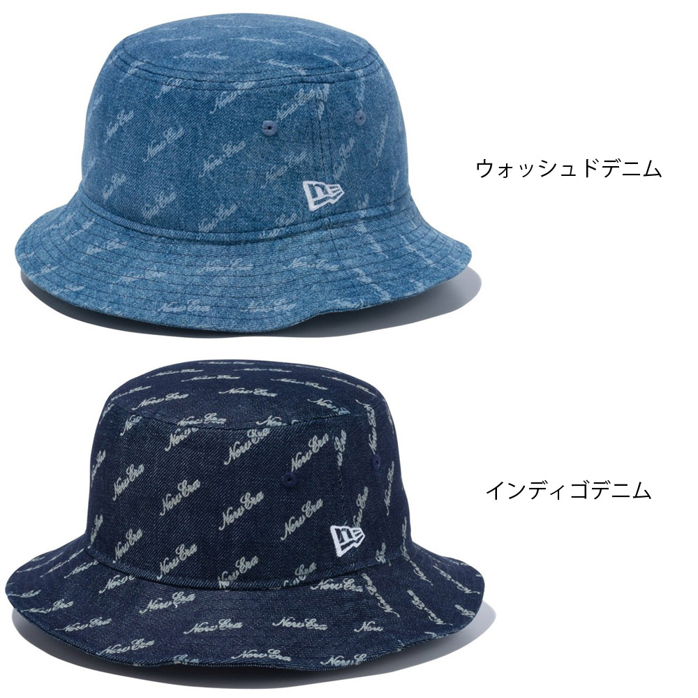 ニューエラ new era NEWERA ハット バケット01 デニム モノグラム BUCKET01 14109600 14109601 メンズ  レディース アウトドア 帽子 バケットハット バケハ 総柄