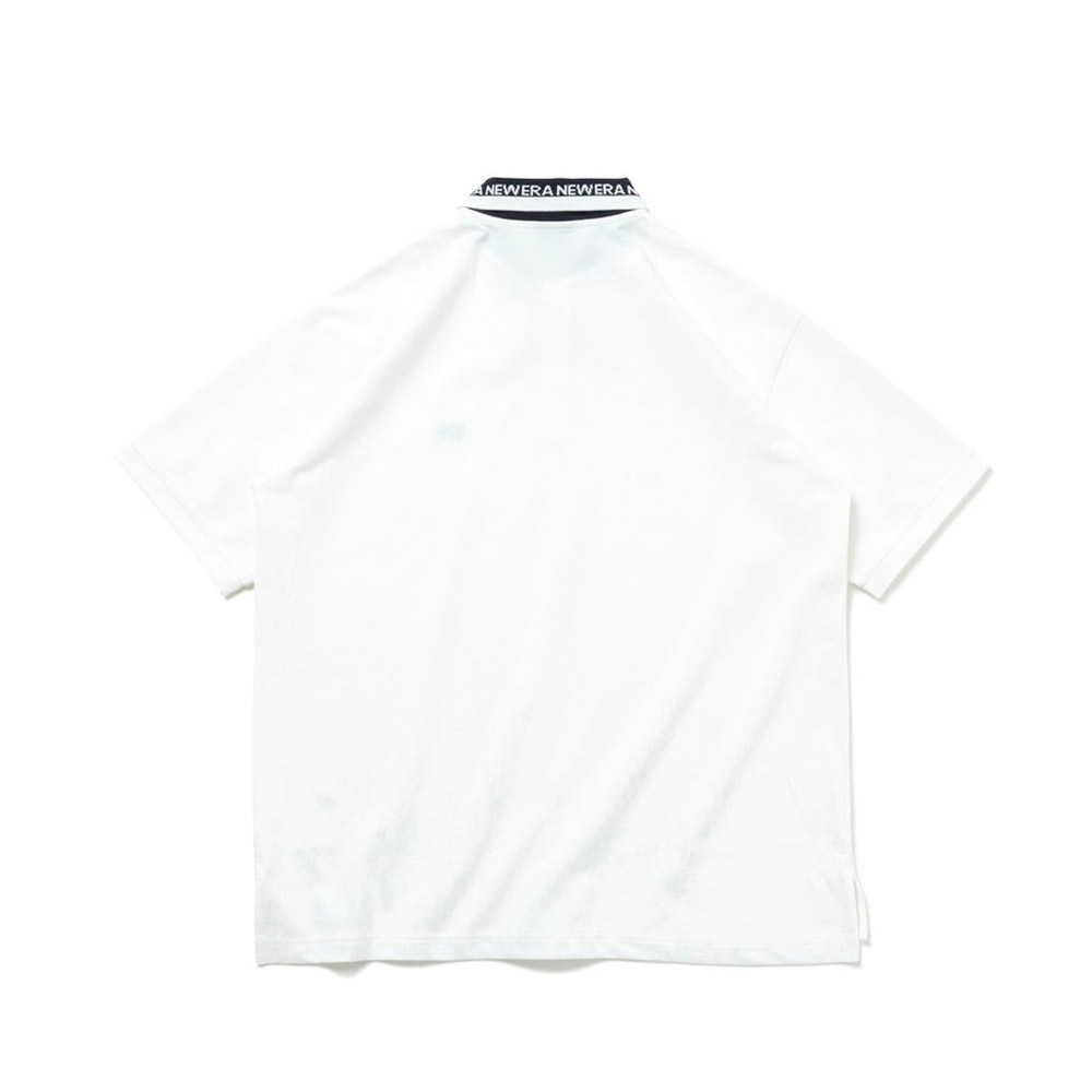 NEW ERA ホワイト ポロシャツ　サイズXL 大きめサイズ NEW ERA ニューエラ new era NEWERA ポロシャツ 半袖 オーバー