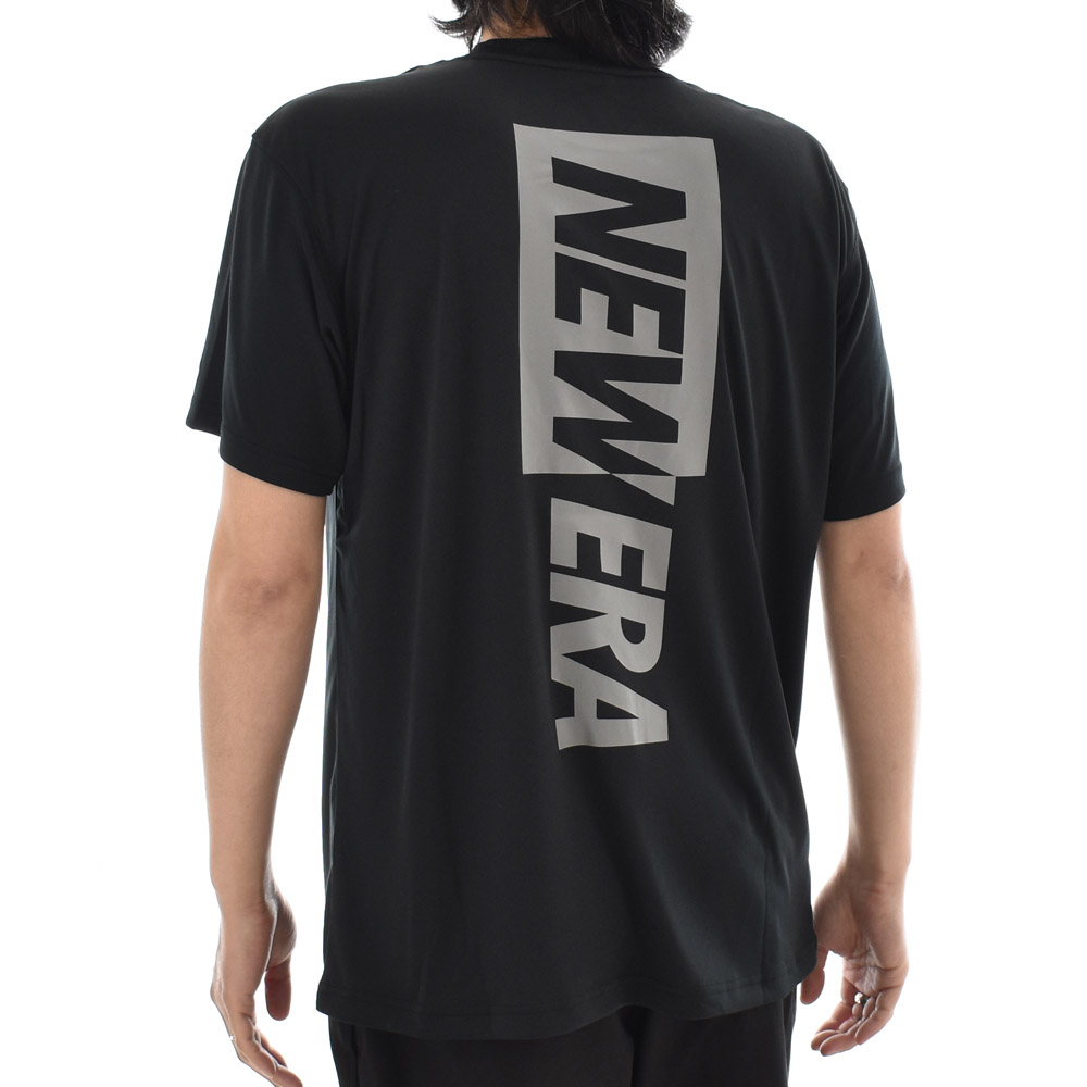 ニューエラ new era NEWERA Tシャツ 半袖 ラッシュ Tシャツ リアバーチカルロゴ 14121965 14121966 メンズ 吸汗 速乾 UVカット 紫外線カットラッシュTシャツ｜raiders｜06