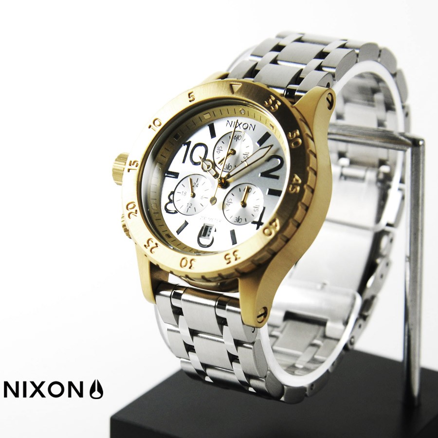 ニクソン NIXON 腕時計 38-20 クロノ ゴールド シルバー NA4042062-00 