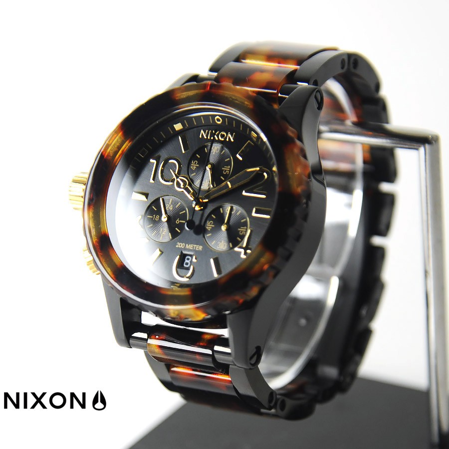 ニクソン NIXON 腕時計 38-20 クロノ オールブラック/トートイズ NA404679-00 ウォッチブランド メンズ【お取り寄せ商品】