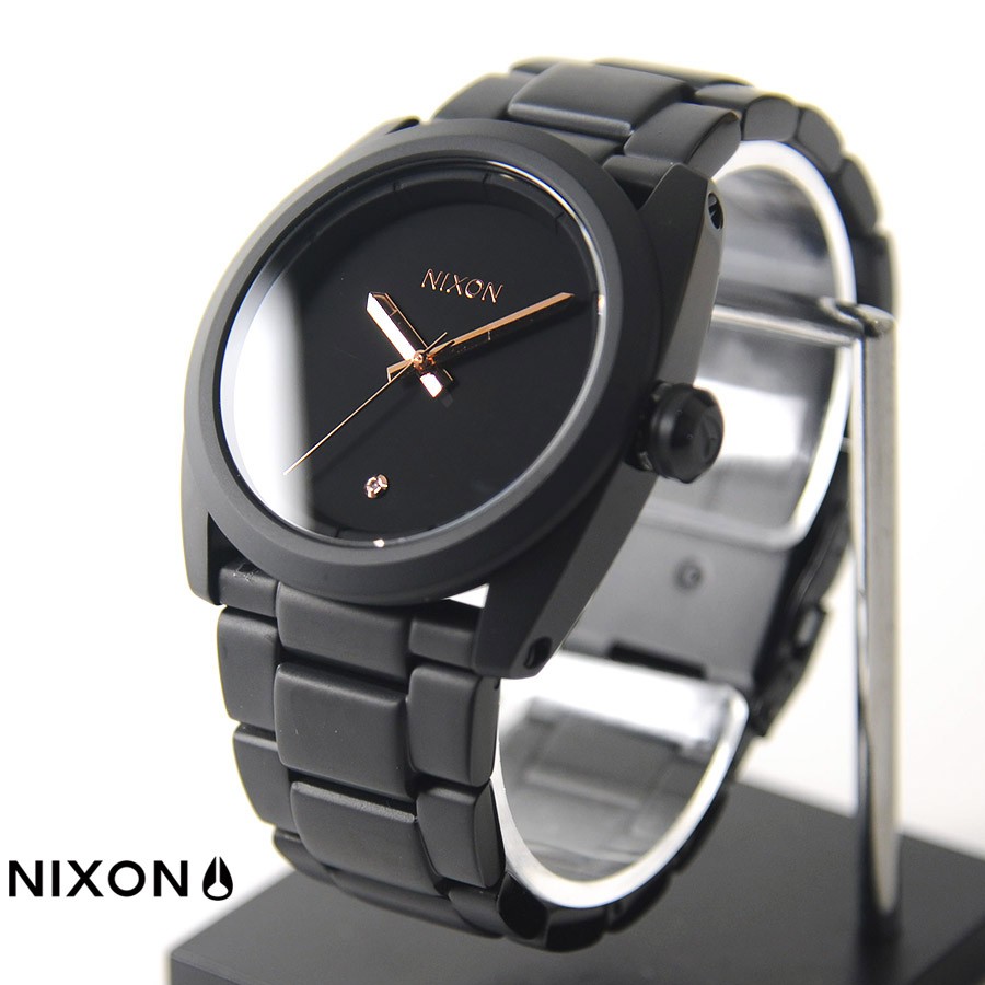 ニクソン NIXON 腕時計 キングピン オールブラック/ローズゴールド