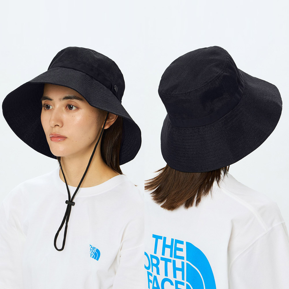 24SS 定価7370円 ザノースフェイス HIKE Bloom Hat 黒 THE NORTH FACE（ザ ノースフェイス） メンズ レディース 帽子 ハイク