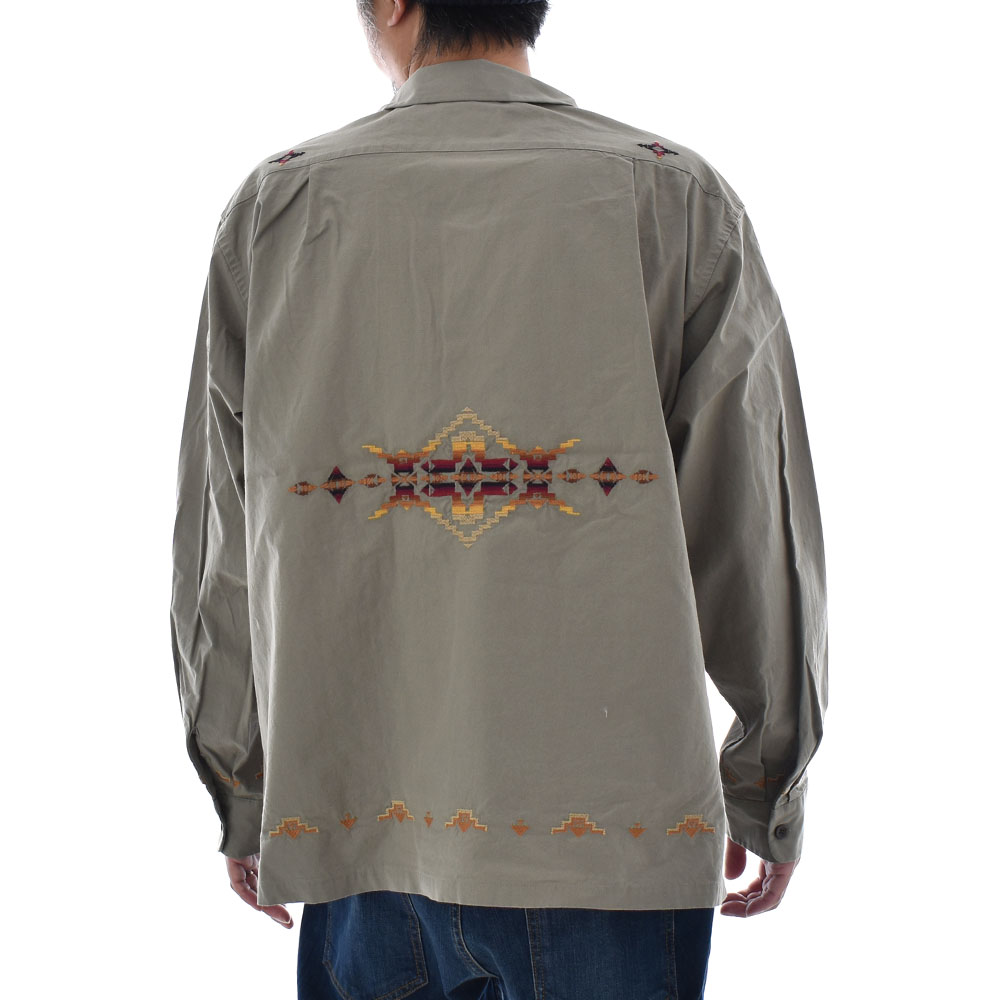 PENDLETON ペンドルトン 長袖シャツ エンブロイダリー オープン