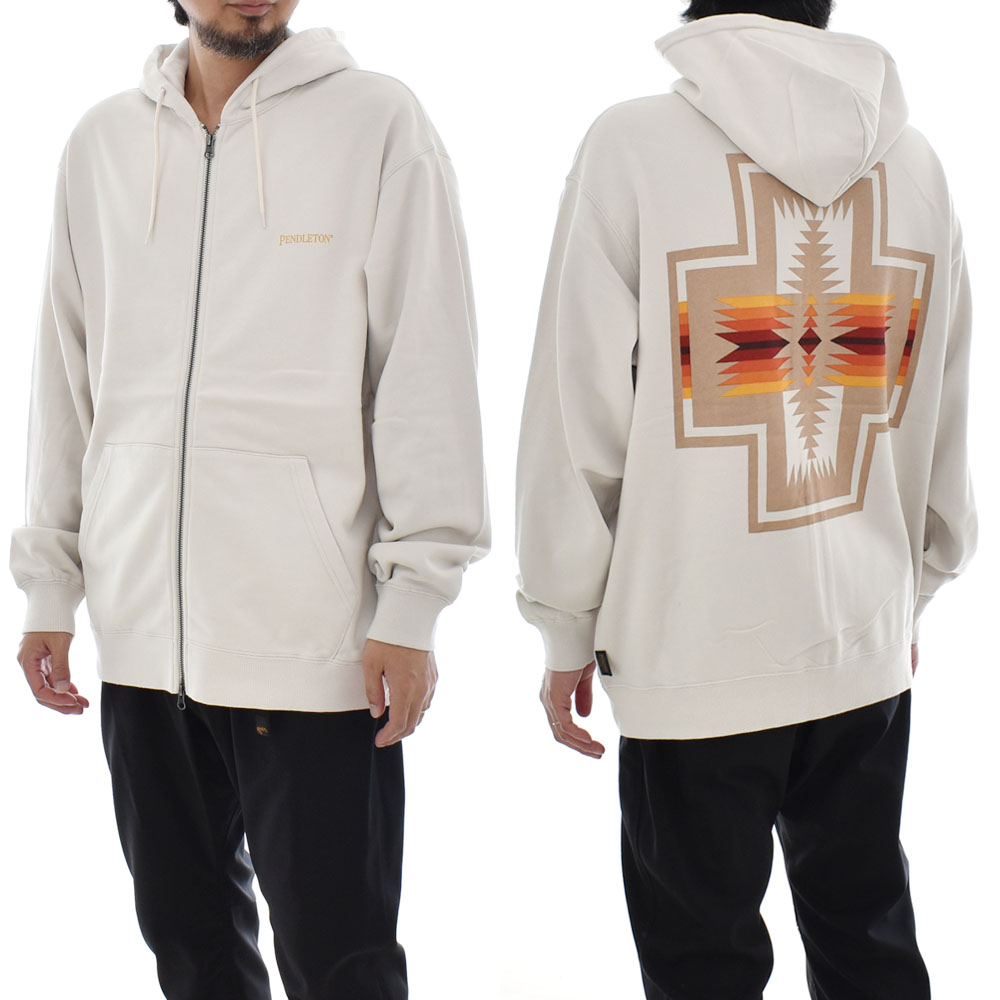 ペンドルトン PENDLETON パーカー バックプリント ジップアップフーディ― 4475-7015 メンズ レディース 男女兼用 ファスナー付き ネイティブ柄 | PENDLETON | 01