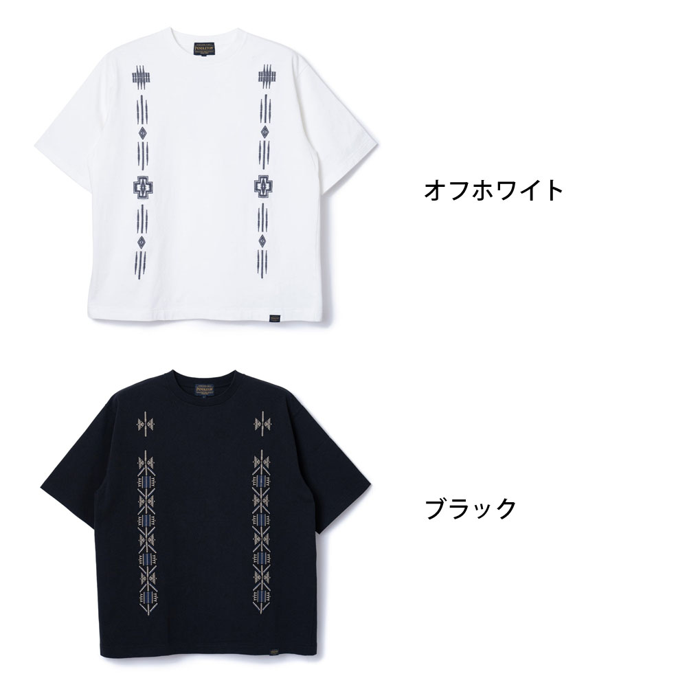ペンドルトン PENDLETON 半袖Tシャツ エンボス Tシャツ EMB Tee 5275-0017 メンズ レディース 刺繍 オーバーサイズ 厚手 ネイティブ柄 | PENDLETON | 03