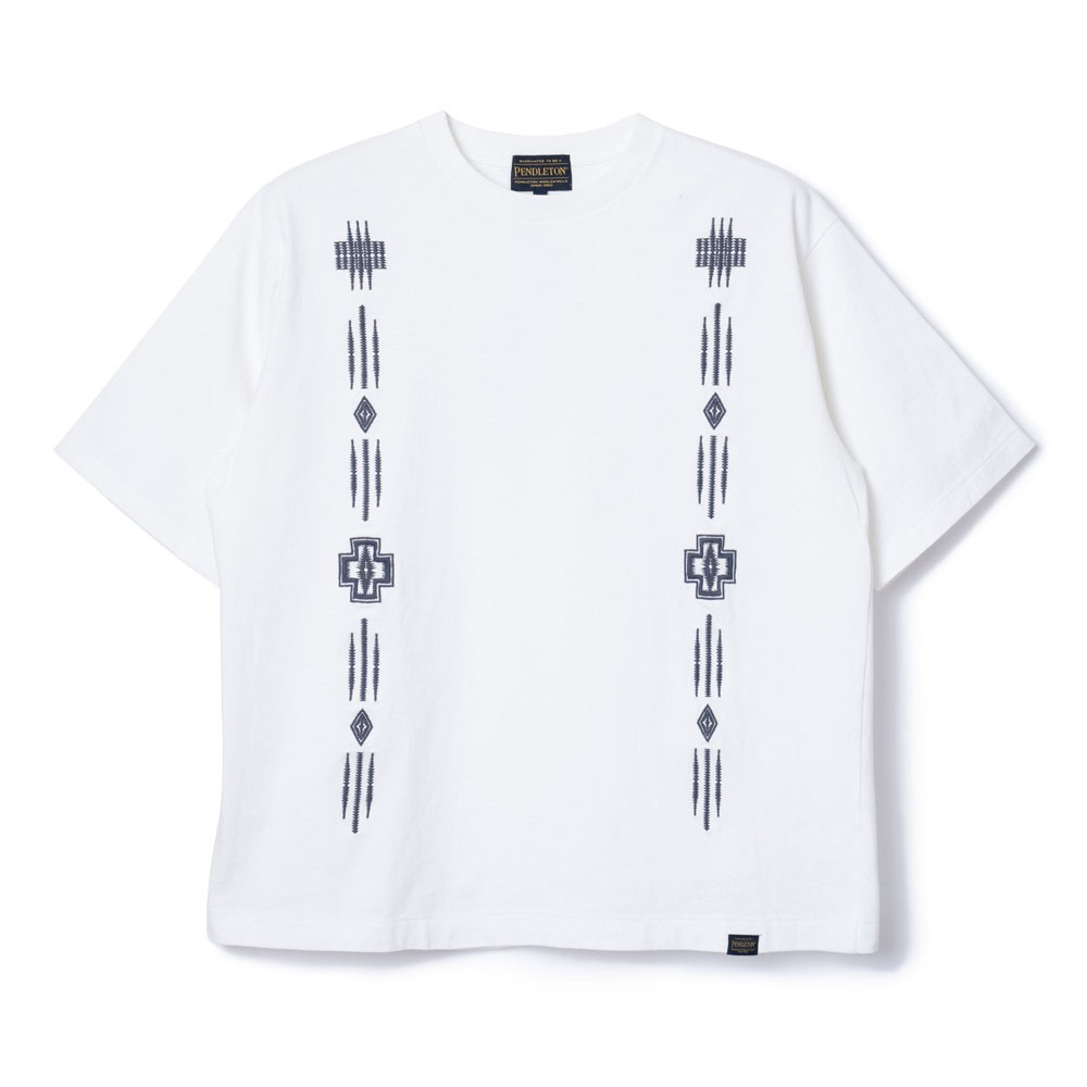 ペンドルトン PENDLETON 半袖Tシャツ エンボス Tシャツ EMB Tee 5275-0017 メンズ レディース 刺繍 オーバーサイズ 厚手 ネイティブ柄 | PENDLETON | 07