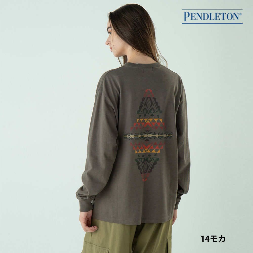 PENDLETON（ペンドルトン） バックプリント 長袖Tシャツ ロング