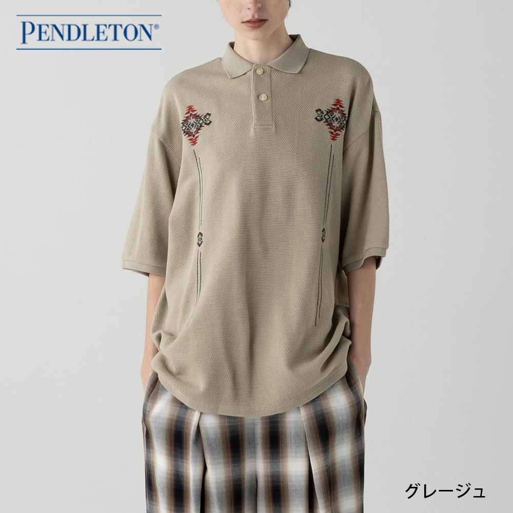 ペンドルトン PENDLETON ポロシャツ エンボス 半袖ポロシャツ EMB Polo Shirt 6275-4006 襟付き綿 コットン100％ メンズ レディース | PENDLETON | 02