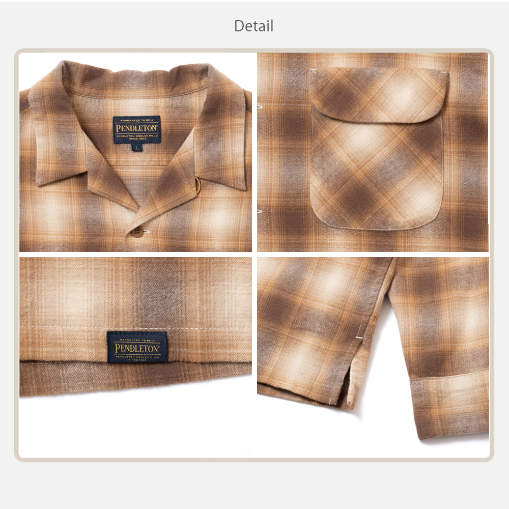 PENDLETON（ペンドルトン） 長袖シャツ コットンシャギー オープン