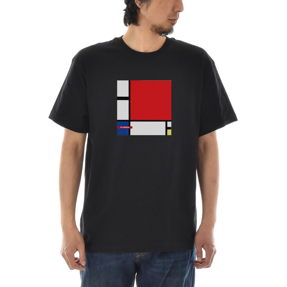 半袖 アートTシャツ】ピエト・モンドリアン Tシャツ コンポジション