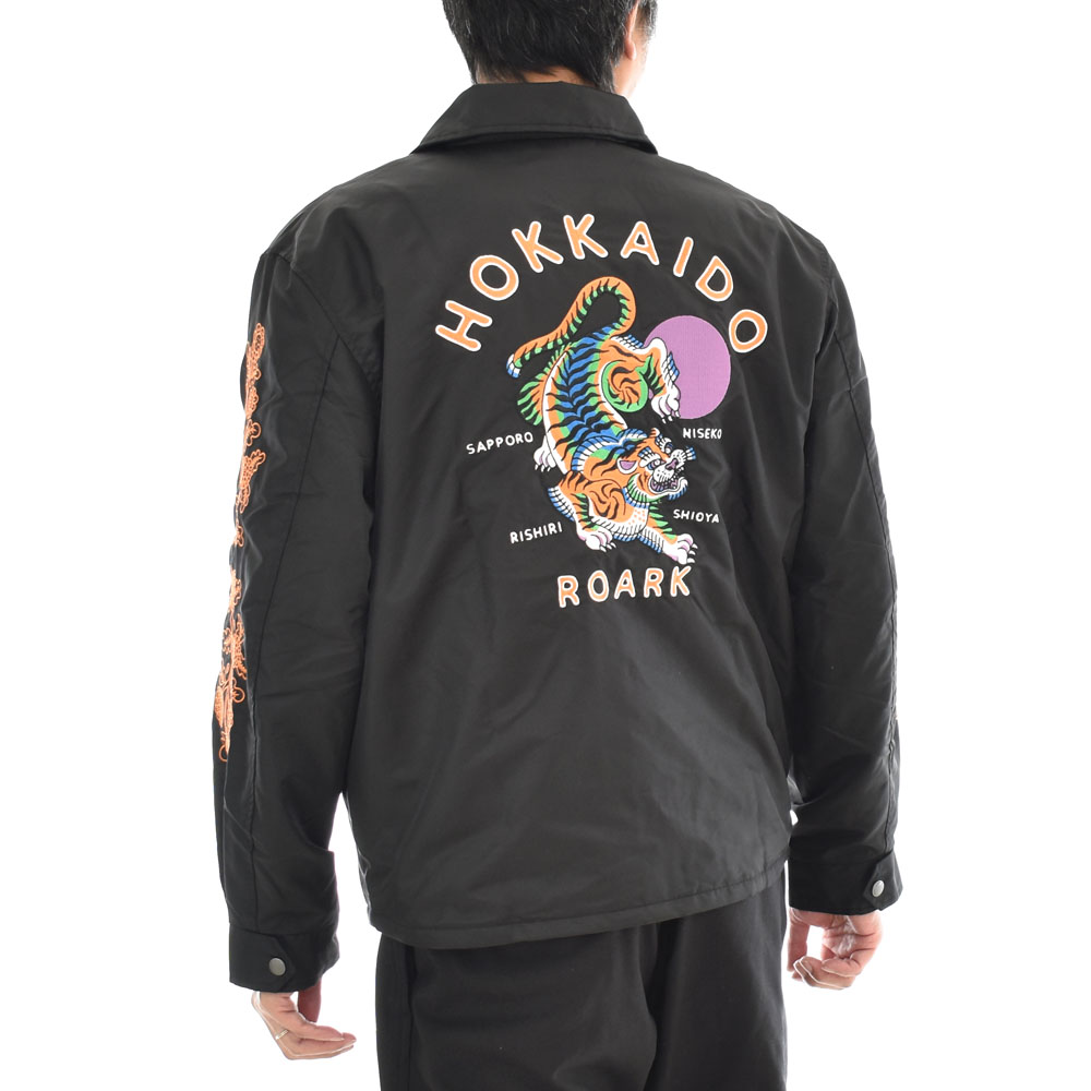 ロアーク リバイバル ROARK REVIVAL ジャケット ドリズラージャケット HOKKAIDO TIGER DRIZZLER JACKET  RJJ955-BLK メンズ スカジャン スーベニアジャケット 黒