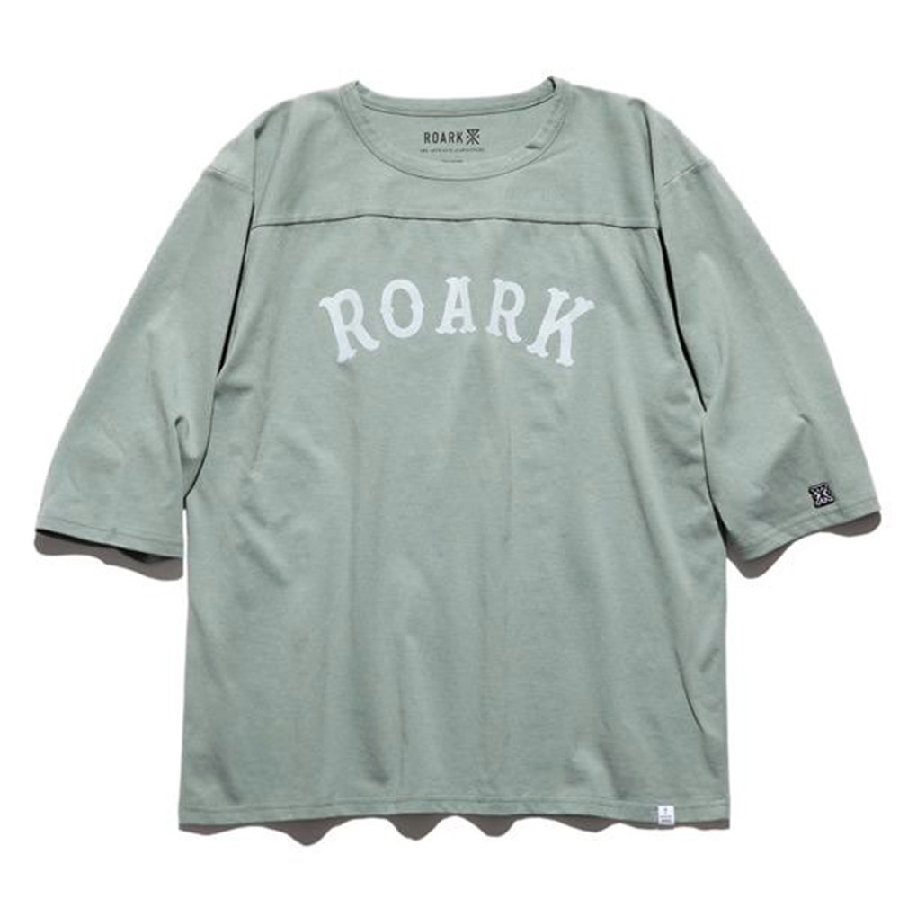 ロアーク リバイバル ROARK REVIVAL Tシャツ メディーバルロゴ 7分袖Tシャツ MEDIEVAL LOGO 3/4 SLEEVE TEE RFTJ1000 メンズ レディース ティーシャツ 抗菌 防臭｜raiders｜04