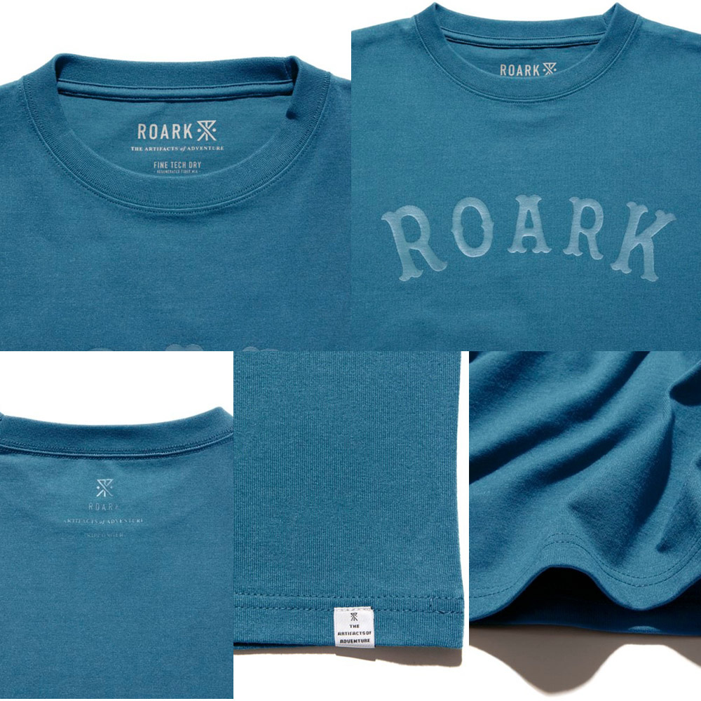 ロアーク リバイバル ROARK REVIVAL Tシャツ メディーバルロゴ ファインテック ドライTシャツ MEDIEVAL LOGO RTJF1002 メンズ レディース 半袖 抗菌 防臭 速乾｜raiders｜14