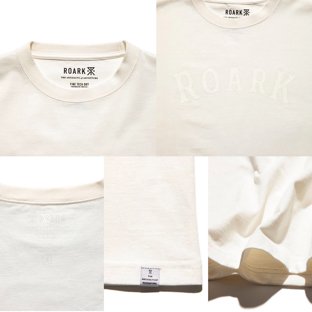 ロアーク リバイバル ROARK REVIVAL Tシャツ メディーバルロゴ ファインテック ドライTシャツ MEDIEVAL LOGO RTJF1002 メンズ レディース 半袖 抗菌 防臭 速乾｜raiders｜08