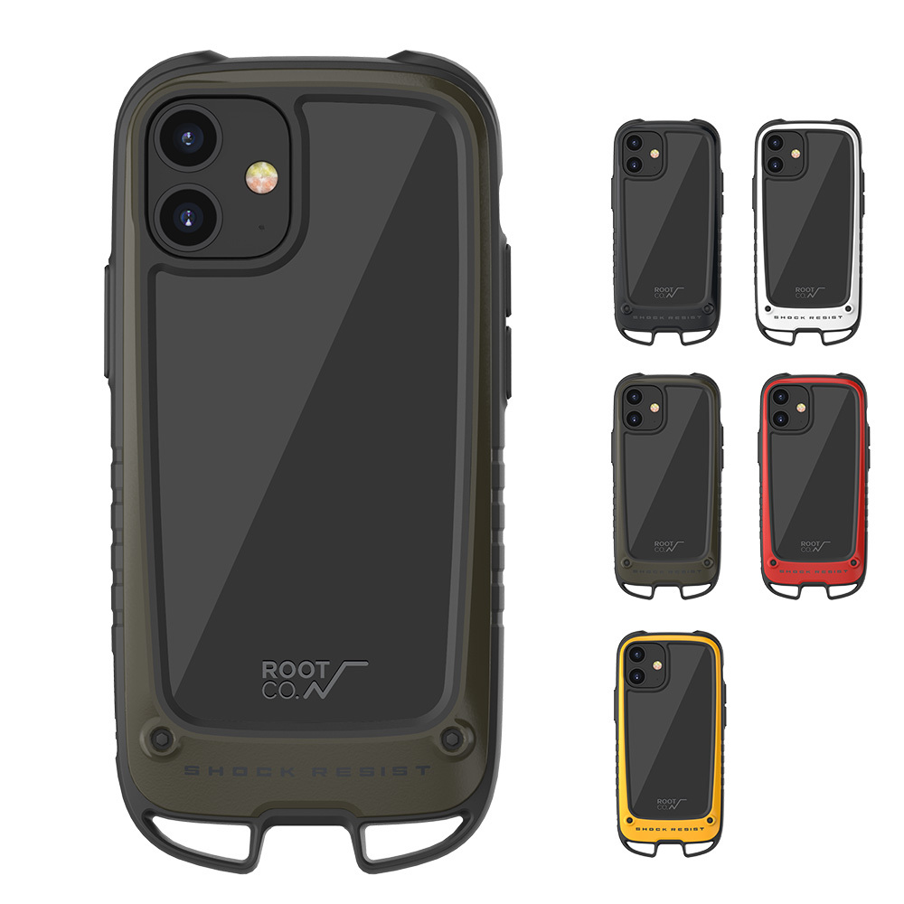 【iPhone12mini用ケース】ROOT CO ルート コー iPhoneケース グラビティ ショックレジストケース プラス ホールド  アイフォンケース ShockResistCase ＋Hold