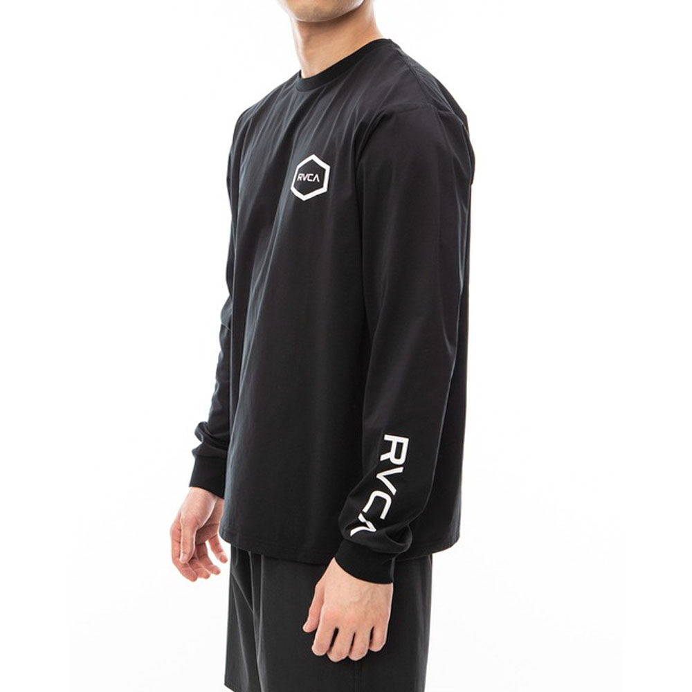 ルーカ ルカ RVCA ラッシュガード ヘックス サーフ ロングスリーブ 長袖 HEX SURF LS BE041801 メンズ クイックドライUVプロテクション UPF50｜raiders｜07