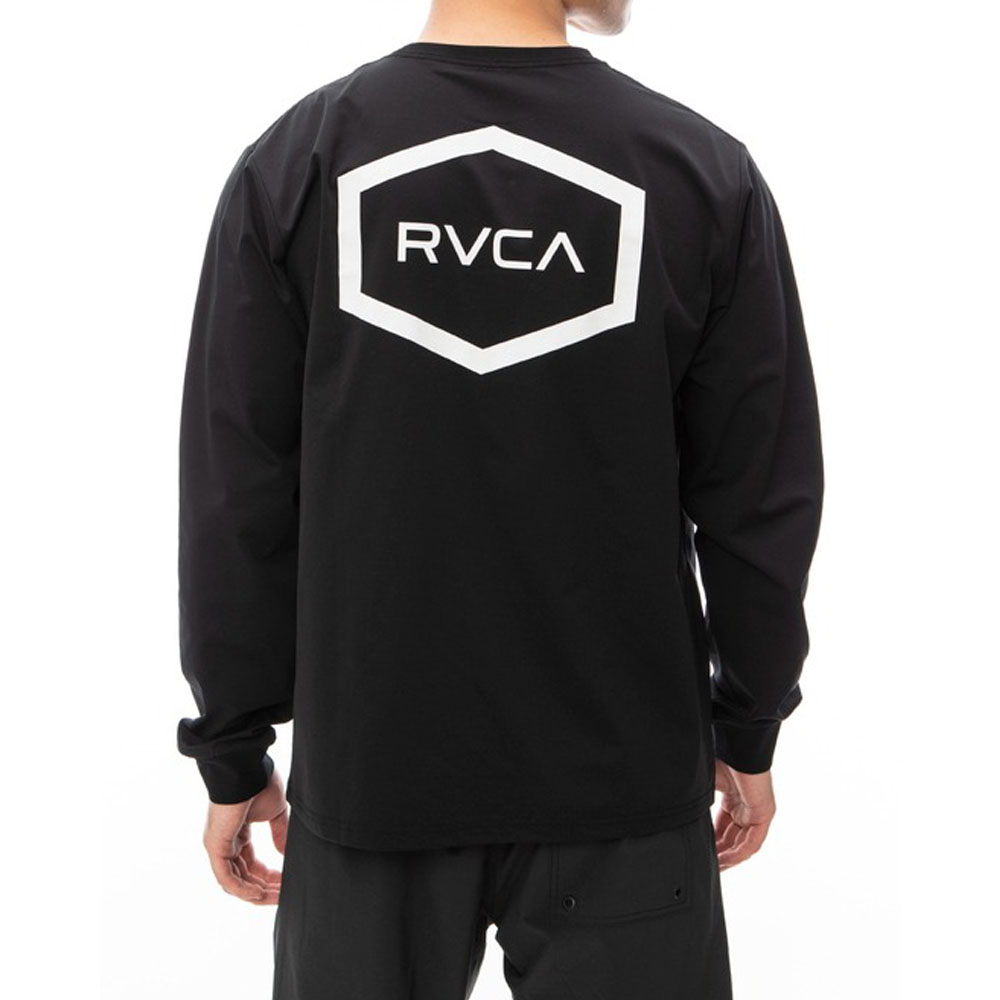 ルーカ ルカ RVCA ラッシュガード ヘックス サーフ ロングスリーブ 長袖 HEX SURF LS BE041801 メンズ クイックドライUVプロテクション UPF50｜raiders｜02