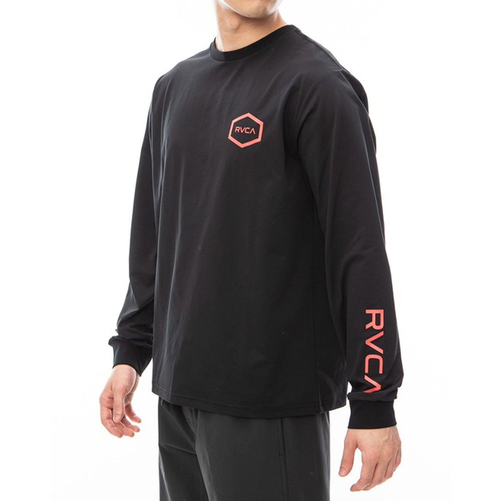 ルーカ ルカ RVCA ラッシュガード ヘックス サーフ ロングスリーブ 長袖 HEX SURF LS BE041801 メンズ クイックドライUVプロテクション UPF50｜raiders｜08