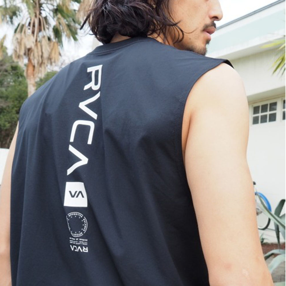 ルーカ ルカ RVCA ラッシュガード ブイエーベントサーフ タンクトップ ノースリーブ VA VENT SURF TANK BE041806 メンズ クイックドライUVプロテクション UPF50｜raiders｜13