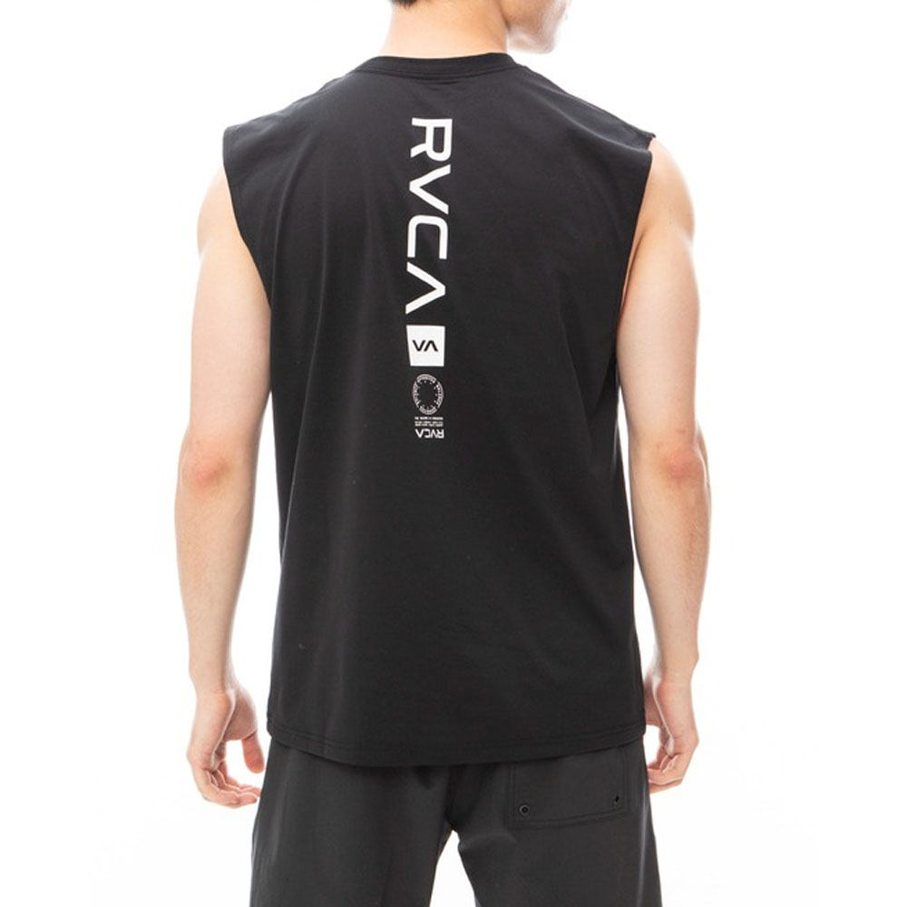 ルーカ ルカ RVCA ラッシュガード ブイエーベントサーフ タンクトップ ノースリーブ VA VENT SURF TANK BE041806 メンズ クイックドライUVプロテクション UPF50｜raiders｜02