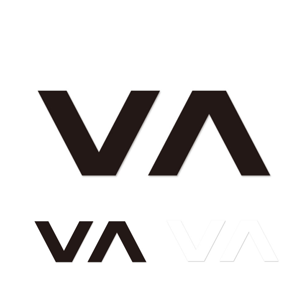 セール価格 RVCA ルーカ ルカ ステッカー VA サーマル ダイカット ロゴ