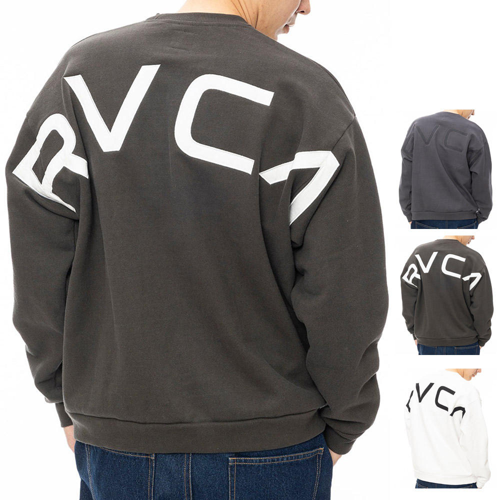 RVCA 正規品 ルーカ 裏起毛 メンズ 丸首 トレーナー BD042-150