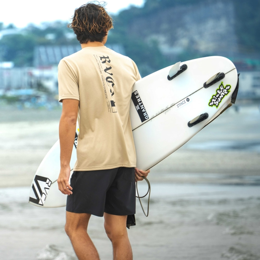 RVCA（ルーカ） ルカ ラッシュガード ラッシュ Tシャツ 半袖 OE
