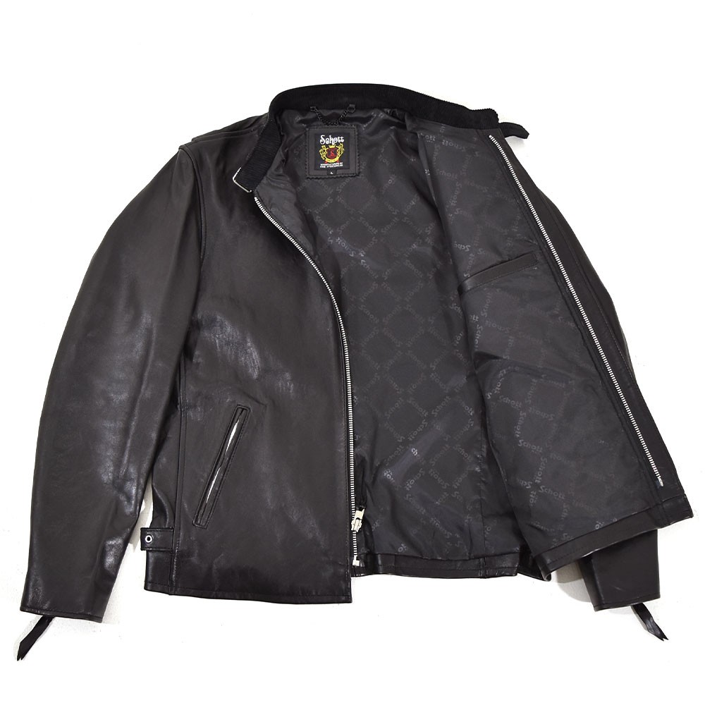 Schott ショット アウター ソリッド C.R.J クラシック レーサー シングル ライダース ジャケット Riders Jacket  3171053 メンズ【お取り寄せ商品】