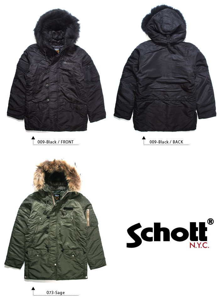 ショット Schott N-3B フライトジャケット ミリタリージャケット