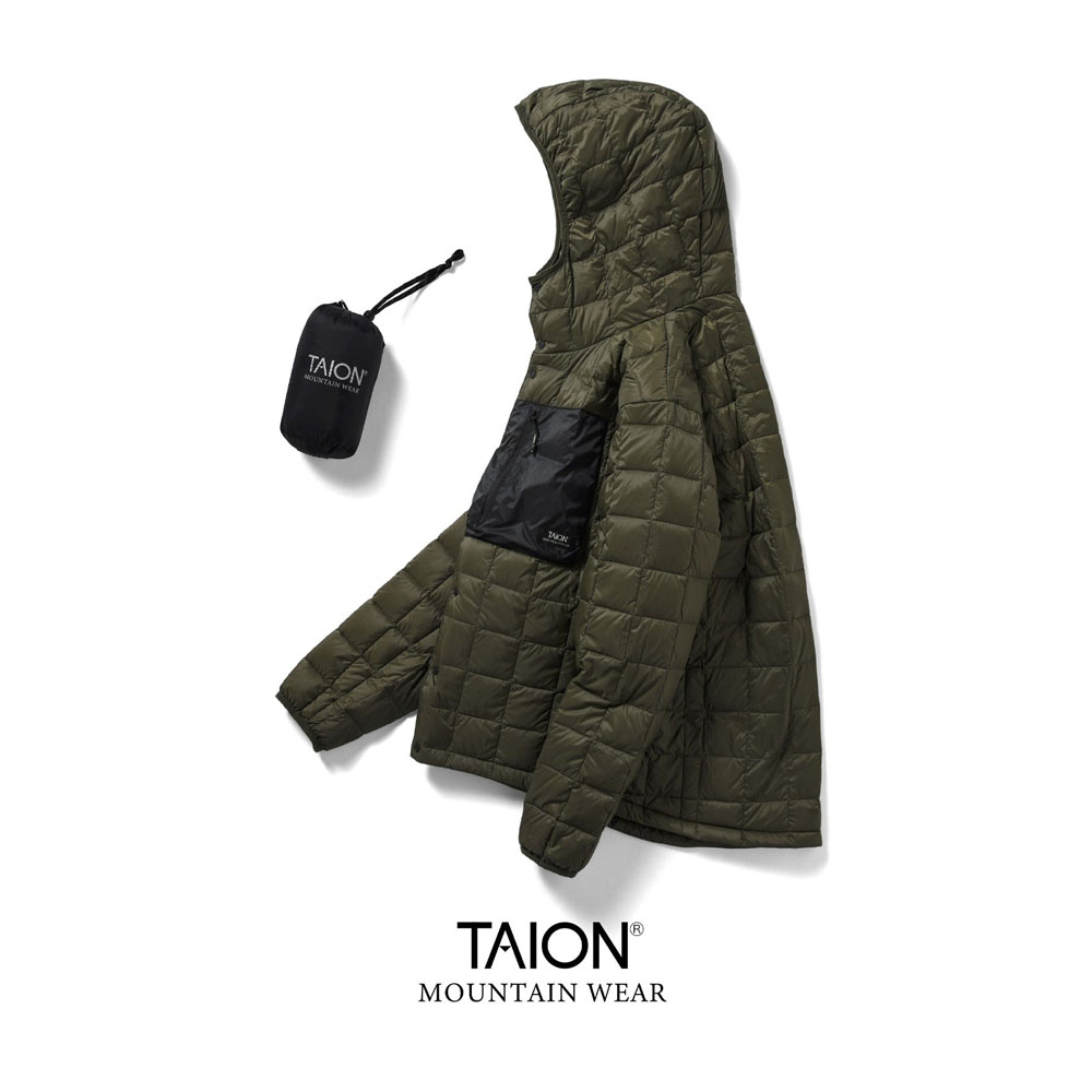 TAION（タイオン） ライトダウン マウンテン ライトダウンフーディー