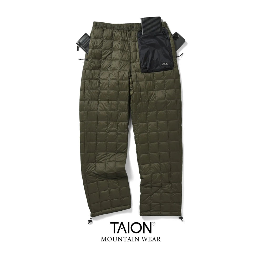 タイオン TAION マウンテン ライトダウンパンツ TAION-131BXMT-800