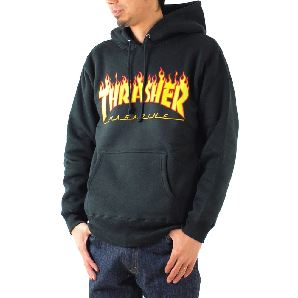 スラッシャー THRASHER フレイム クルー スウェット パーカー パーカ