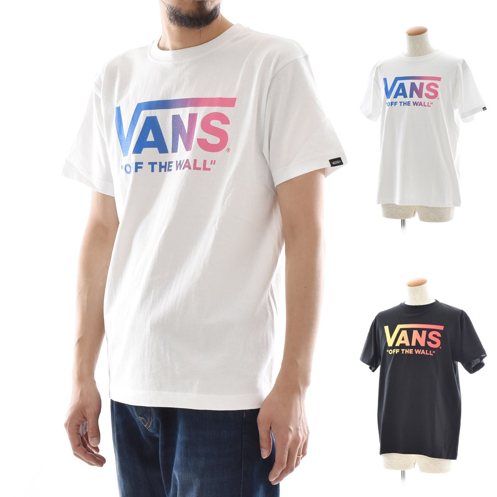 Vans ヴァンズ バンズ Tシャツ グラデーション フライング V 半袖tシャツ メンズ ブランド ロゴ クラシック Tee プリント ホワイト ブラック 白 黒 Va18ss Mt16 Vans 1 レイダース 通販 Yahoo ショッピング