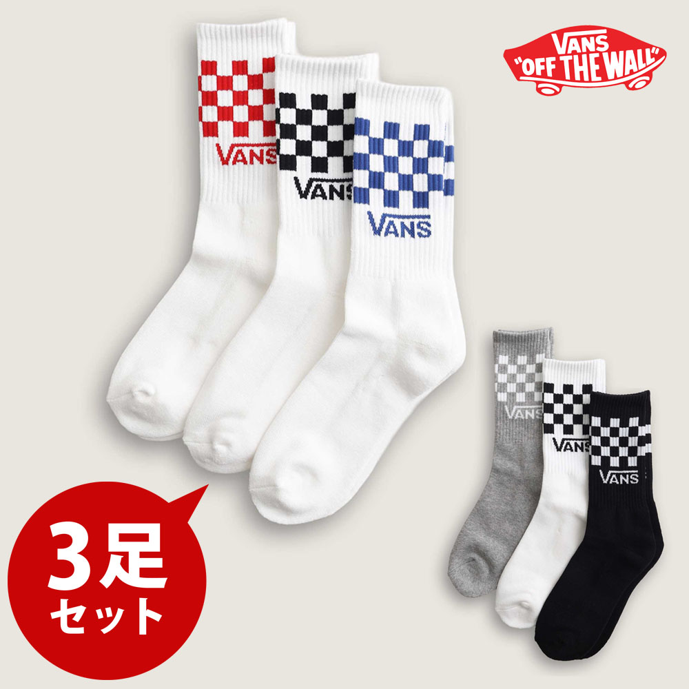 VANS（ヴァンズ） バンズ ソックス 靴下 クラシック チェック クルー