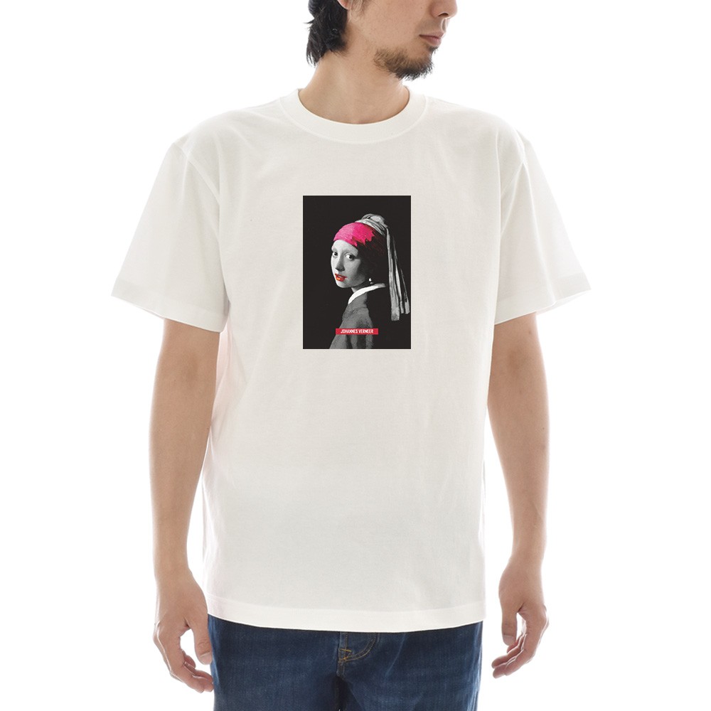 半袖 アートTシャツ】フェルメール Tシャツ 真珠の耳飾りの少女
