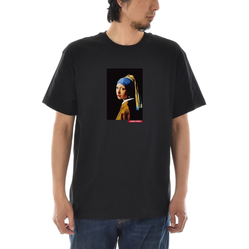 半袖 アートTシャツ】フェルメール Tシャツ 真珠の耳飾りの少女 ライフ